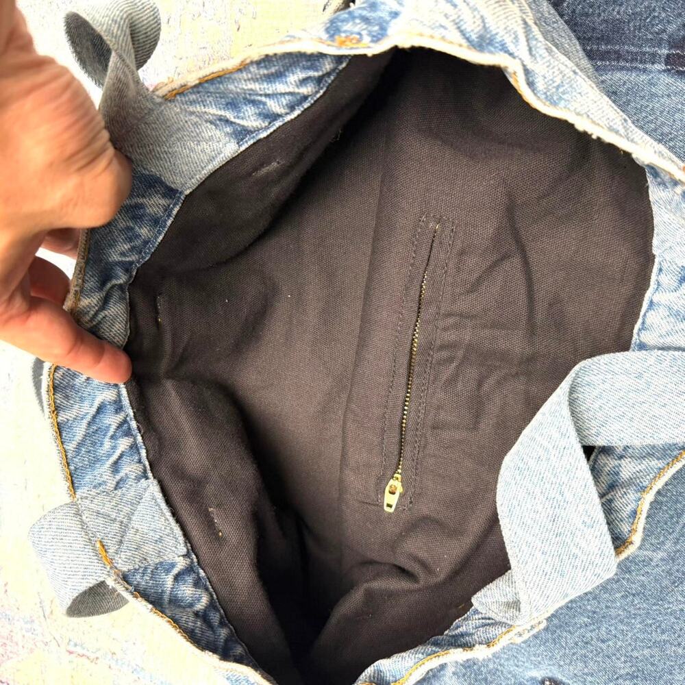 Custom upcycled carhartt tote bag - Picture 6 of 8